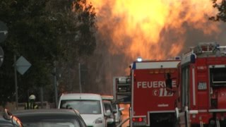 Trümmerfeld in Wohngebie bei Explosion in Ludwigshafen Germany am 231014 [upl. by Annaynek8]