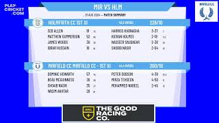 Mirfield CC Mirfield CC  1st XI v Holmfirth CC 1st XI [upl. by Celtic]