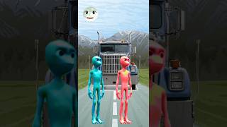 Dame tu cosita alien dance Vs Truck Feight rema 🤣😄😁 funny aliendance vfx [upl. by Allertse]