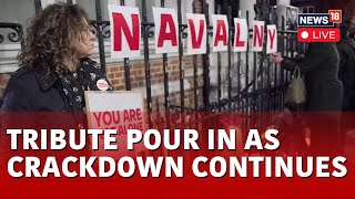 Alexei Navalny Death  Defying Authorities Russians Pay Tribute To Aleksei Navalny  News18 Live [upl. by Aneehsar]