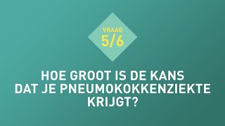 Vraag 5 Hoe groot is de kans dat je pneumokokkenziekte krijgt [upl. by Michella18]