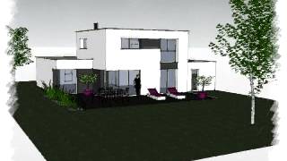 Construire une maison contemporaine toit plat Loire Atlantique 44 [upl. by Killy319]