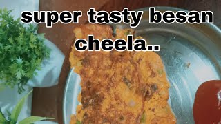 Besan ka CheelaHigh Protein Breakfast Recipeबेसन का चीला रेसिपी2minute recipezaikekimehfil [upl. by Norrabal361]