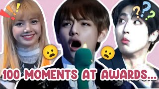 100 ICONIC Moments at KPOP Award Ceremonies [upl. by Nemrac613]