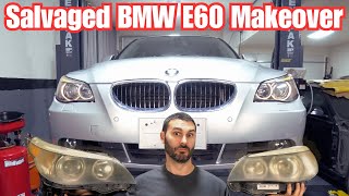 BMW E60 Headlight Restoration Bumper Repair PDR and More [upl. by Ennoitna]