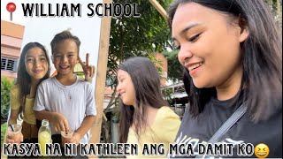 SINAMA KO SI KATHLEEN SA SCHOOL NI WILLIAM OUR SIMPLE LIFE IN PINAS 🇵🇭 [upl. by Lavella104]