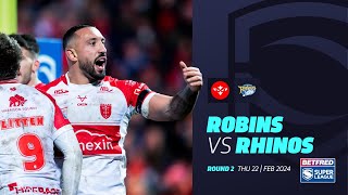 Highlights  Hull KR v Leeds Rhinos  2024 Betfred Super League Round 2 [upl. by Verda]