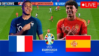 Spain vs France Live  UEFA Euro 2024  Full Match amp EAFC 24 Gameplay [upl. by Ayerf435]