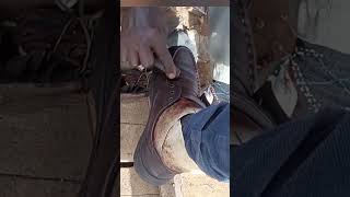 Street Shoe shine ASMR shoecare shorts snake [upl. by Octavian]