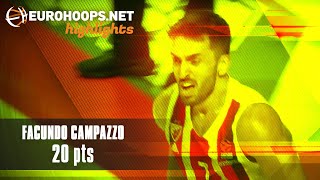 Facundo Campazzo 20 points Highlights vs Olympiacos Piraeus [upl. by Aelc700]