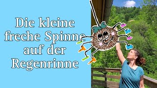 Die kleine freche Spinne auf der Regenrinne Fingerspiel Kita U3 shorts [upl. by Riaj]