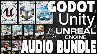 Awesome Godot Unreal and Unity Game Audio Bundle  Plugins Sound Effects amp Music [upl. by Aelam]