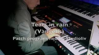 Tears in Rain Vangelis cover by Studioliv Demo From the Sound Bank for Jupiter80 Live [upl. by Mikel828]