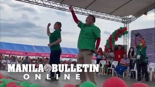 Sara Duterte dances Harry Roques campaign dance during UniTeam grand rally in Nueva Ecija [upl. by Eetnwahs]