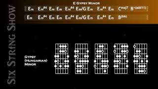 E Gypsy Hungarian Minor Guitar Backing Track [upl. by Ecinaej575]