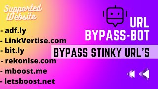 How to bypass Adfly  LinkVertisecom  bitly amp other URL Shorteners  Create Telegram BypassBot [upl. by Bausch]