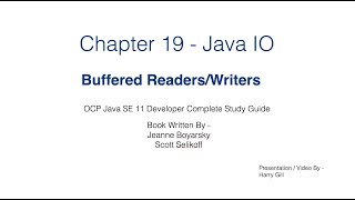 IO Streams  Part 04  Buffered Reader Writer  Java IO InputOutput [upl. by Arol927]