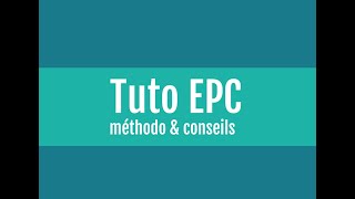 Tuto EPC Anglais [upl. by Eirene]