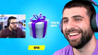 If I Laugh I GIFT a Fortnite Streamer [upl. by Yeltneb459]