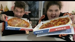 EATING SHOW MUKBANG ITA DI COPPIA 2 Pizze troppo buone [upl. by Eceinart]