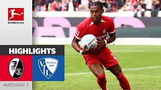 Adamu Leads Freiburg to Win  SC Freiburg  VfL Bochum 21  Highlights  Matchday 3 – Bundesliga [upl. by Rosecan]