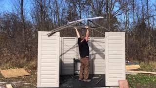 10 x 8 Shed INSTALL BUILD Keter US Leisure Plastic Resin Home Depot Tiny Home DIY Storage [upl. by Rambow]