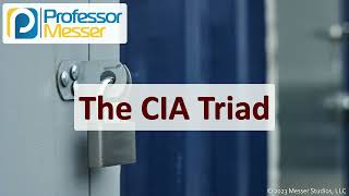 The CIA Triad  CompTIA Security SY0701  12 [upl. by Venetia]