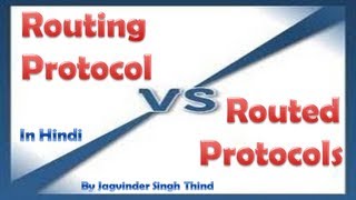 ✅ Difference between Routed and Routing Protocol in Hindi [upl. by Mroz]