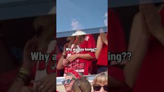 Who are they booing What happened in the game taylorswift traviskelce shorts [upl. by Lombardy251]