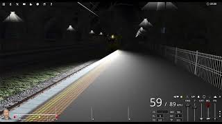 Trainz SSR T363 Speeds Through Burwood Station to Alamein Light Engine Training RVB 3 Chime Horn [upl. by Halyak]