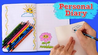 Beautify Your Journal with Floral Designs  Easy DIY Flower Decoration Tutorial [upl. by Baal525]