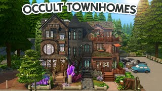 Occult Townhomes 🧹🦇 🐺  The Sims 4 Speed Build [upl. by Ariew]