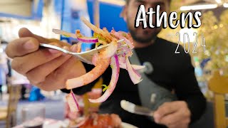 Athens Greece walking tour vlog and food tour in oldest Kebab place Greece 2024 [upl. by Amandi]