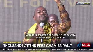 Zimbabwe Elections  Thousands attend first Chamisa rally [upl. by Shanley]