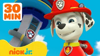 PAW Patrol Marshalls BEST Lookout Tower Rescues w Chase amp Skye  30 Minute Compilation  Nick Jr [upl. by Ynetruoc]