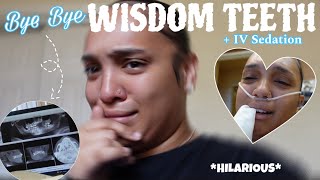 GETTING MY WISDOM TEETH REMOVED   IV Sedation surgery ❤️‍🩹 vlog [upl. by Assili]