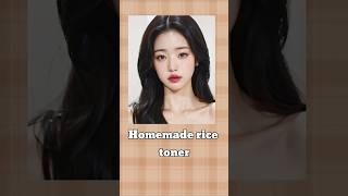 Homemade rice toner Korean skin care viral shorts glowup aesthetic [upl. by Tala386]