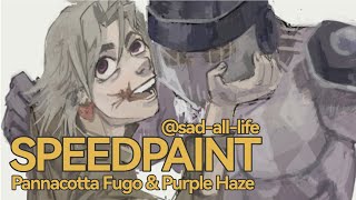 SPEEDPAINT  Pannacotta Fugo  jjba sadalllife [upl. by Chaker]