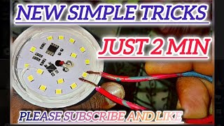 How to repair led light just 2 Min trending experiment shortfeed diy ledlight electrical [upl. by Aneral]