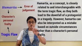 Hamartia a literary device  with notes amp examples in hindi amp english tragic flaw  hubris [upl. by Rida]