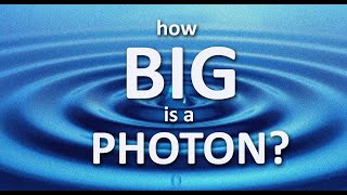 How big is a visible photon [upl. by Leafar412]