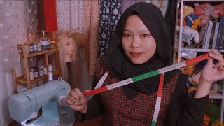 ASMR  Tingle Tailor Roleplay  Measuring You Fabric Sounds  soft spoken [upl. by Fedak]