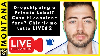 Dropshipping o Private Label Cosa ti conviene fare Chiariamo tutto LIVE2 Fare Soldi Online [upl. by Zoie]