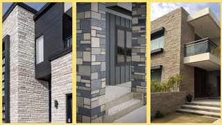 Front Wall Elevation Tiles Designs Modern Front Wall Tiles  Exterior Wall Tiles Home Exterior [upl. by Alisia493]