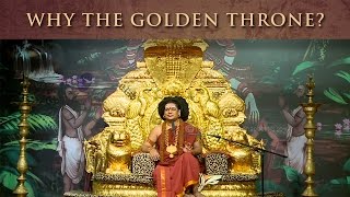 Why does Nithyananda sit on a Golden Throne [upl. by Adnertal739]