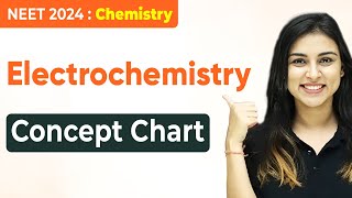 𝗡𝗘𝗘𝗧 𝟮𝟬𝟮𝟰  Electrochemistry  Concept Chart  FULL REVISION IN 90 Minutes [upl. by Anirehs]