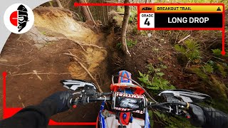 Berm Buster  KTM Loop 🟠 BREAKOUT TRAIL ⚠️ Long Drop Grade 4 [upl. by Slorac]