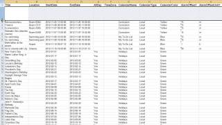 xCalendar  ExportImport Calendar tofrom an Excel file [upl. by Redla]