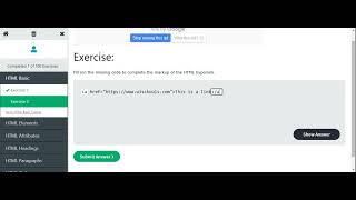 W3Schools HTML Basic  Exercise 2 [upl. by Job]