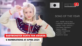 BABYMONSTER Must Compete with Top Asian Artists at the 2024 Asian Pop Music Awards [upl. by Lakin140]